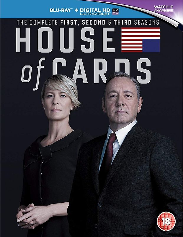 House of Cards: The Complete First, Second & Third Seasons [12 Discs, UK Import] Blu-ray Disc