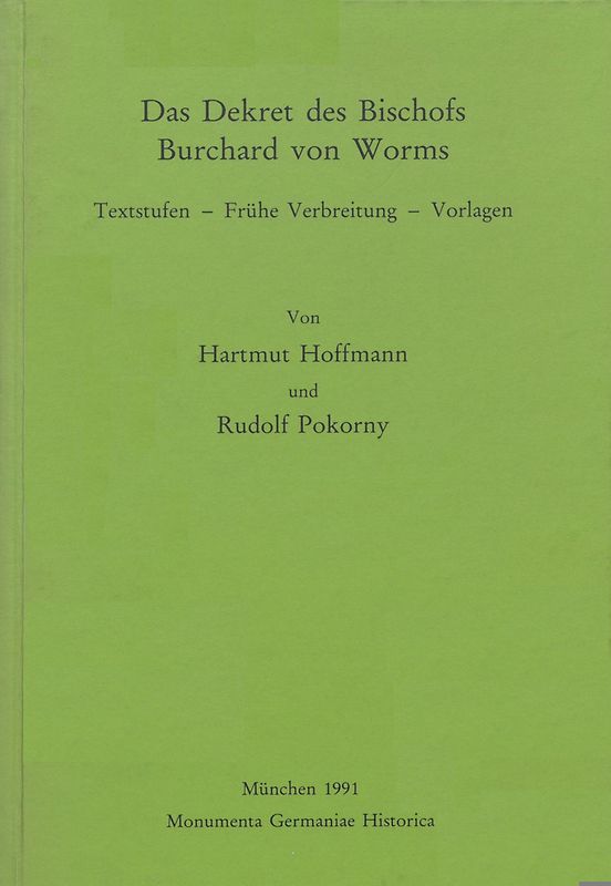 Das Dekret des Bischofs Burchard von Worms