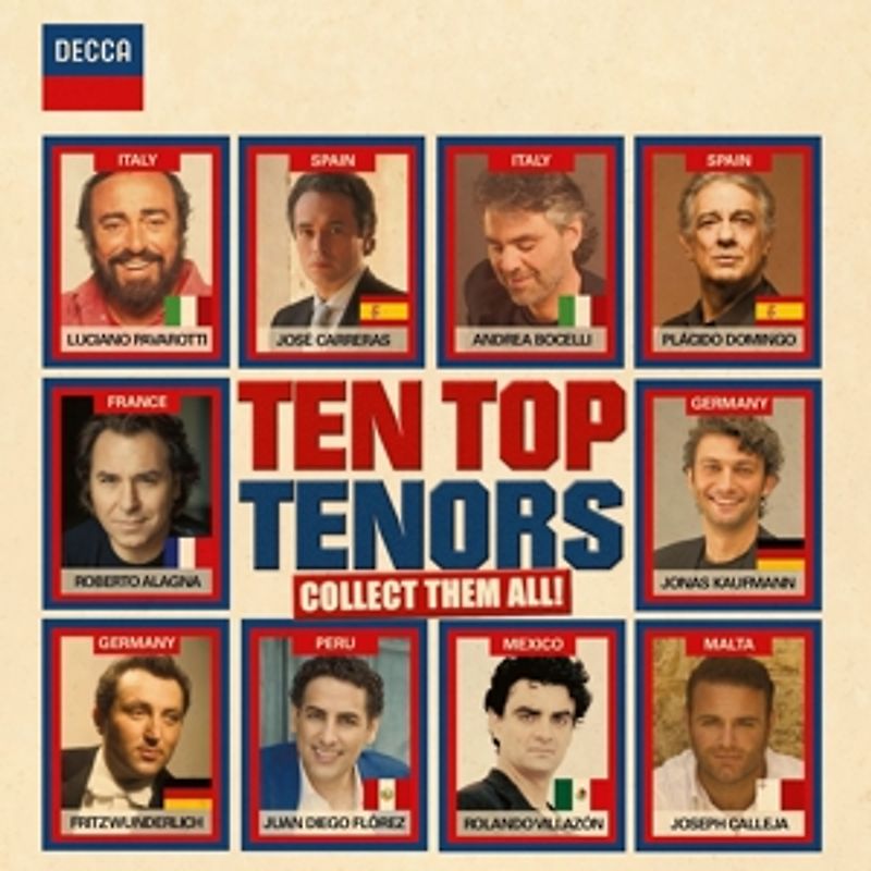 Verdi/Puccini/Mozart/Caccini/Di Capua/+ - Ten Top Tenors [2 CDs]