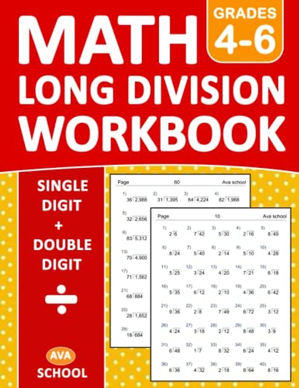 Long Division Workbook Grades 4-6: 100 Practice Pages Workbook for 4th Grade & 5th and 6th Grade - 2000 Division Exercises With Answers For Ages 9-11 ... Double Digit | Long Division Math Worksheets