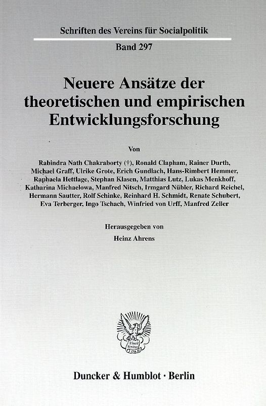 Neuere Ansätze der theoretischen und empirischen Entwicklungsforschung.