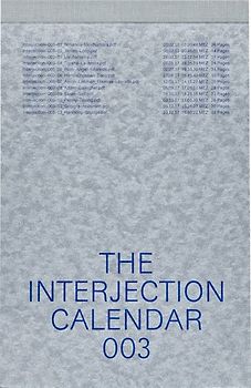 The Interjection Calendar 003
