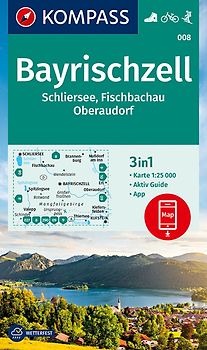 KOMPASS Wanderkarte Bayrischzell, Schliersee, Fischbachau, Oberaudorf