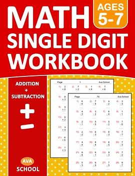 Single Digit Addition and Subtraction Math Workbook With Answers: Single Digit Addition and Subtraction Practice Workbook For Pre-Kindergarten - 1st ... 1900 Exercises | Single Digit math Worksheets