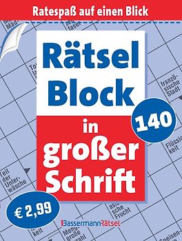 Rätselblock in großer Schrift 140