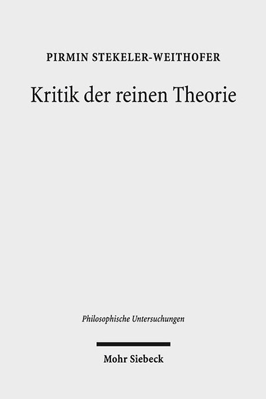 Kritik der reinen Theorie