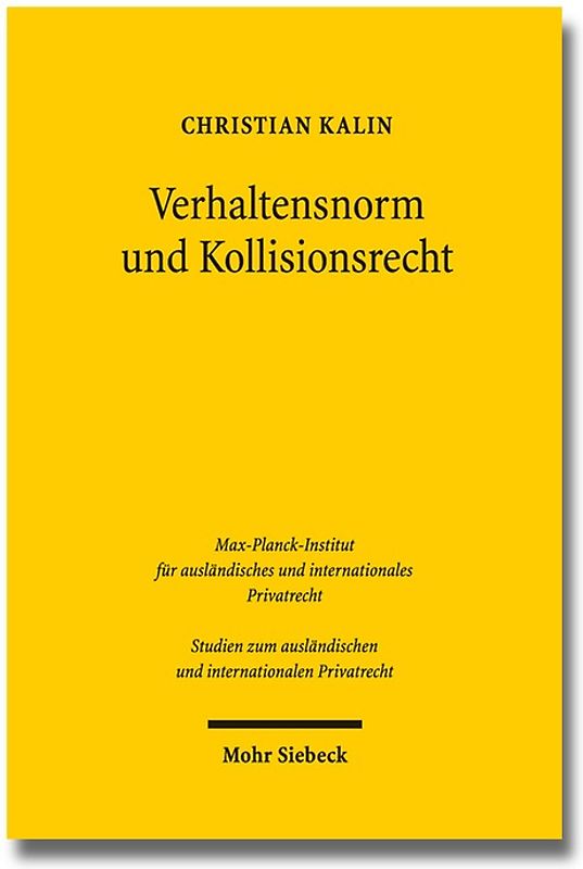 Verhaltensnorm und Kollisionsrecht