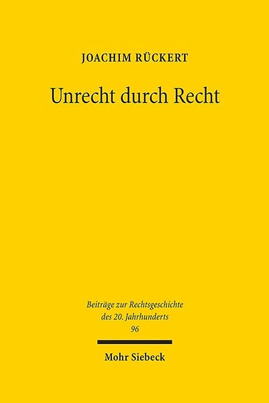 Unrecht durch Recht