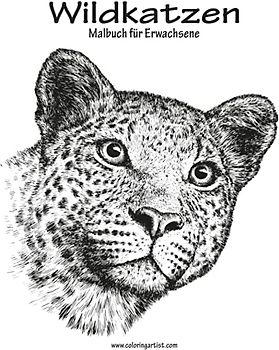 Wildkatzen-Malbuch für Erwachsene 1