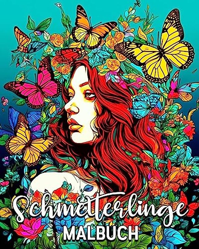 Schmetterlinge Malbuch: 60 schöne Ausmalbilder, tolles Schmetterling Malbuch für Kinder und Erwachsene
