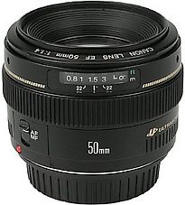 Canon EF 50 mm F1.4 USM 58 mm Objectif (adapté à Canon EF) noir