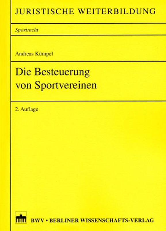 Die Besteuerung von Sportvereinen
