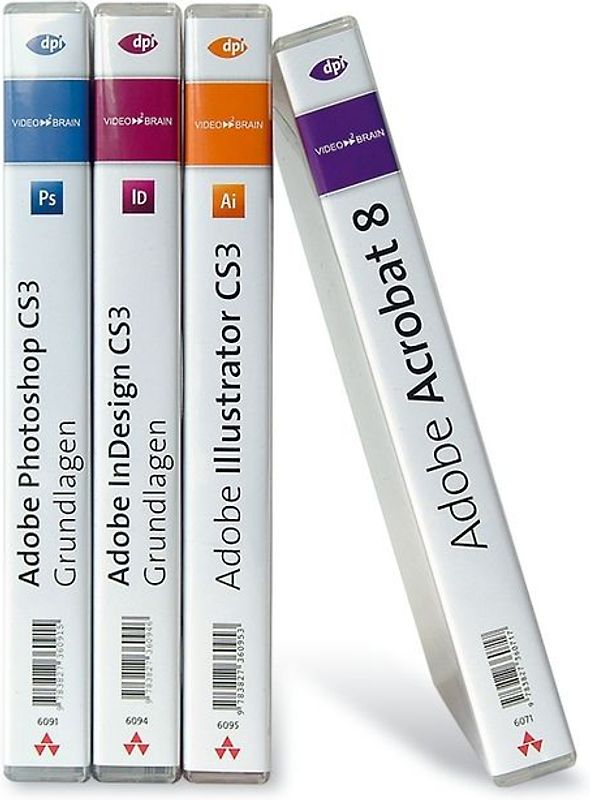 Adobe Creative Suite 3 Standard - Bundle - Video-Training. Vier Video-Trainings zum Vorzugspreis! Enthält Photoshop CS3, InDesign CS3, Illustrator CS3 und Acrobat 8