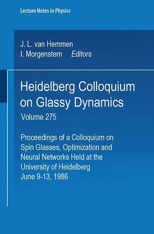 Heidelberg Colloquium on Glassy Dynamics