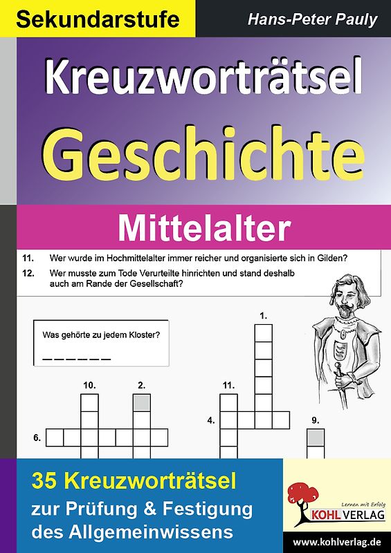 Kreuzworträtsel Geschichte / Mittelalter