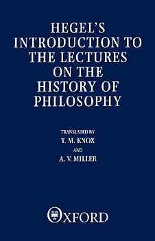 Hegel's Introduction to the Lectures on the History of Philosophy