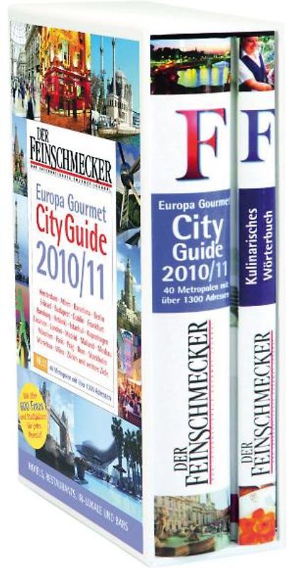Feinschmecker Europe Gourmet City Guide und  Kulinarisches Wörterbuch im Schuber