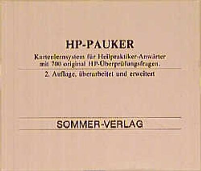 HP-Pauker Kartenlernsystem für Heilpraktiker-Anwärter aller Schulen