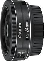 Canon EF-S 24 mm F2.8 STM 52 mm Objectif  (adapté à Canon EF-S) noir
