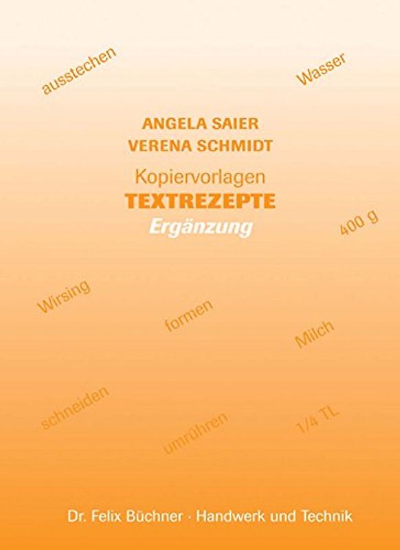 Kopiervorlagen Textrezepte -- Ergänzung