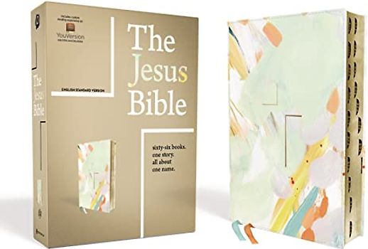 The Jesus Bible Artist Edition, ESV, Leathersoft, Multi-color/Teal, Thumb Indexed: The Jesus Bible, English Standard Version, Multi-Color/Teal, Leathersoft