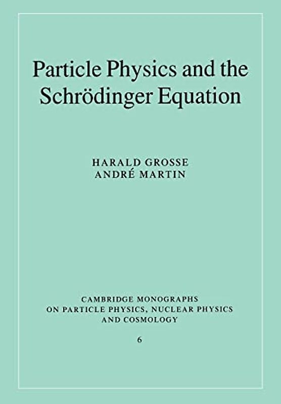 Particle Phys & Schrodinger Equatn (Cambridge Monographs on Particle Physics, Nuclear Physics and Cosmology, Band 6)
