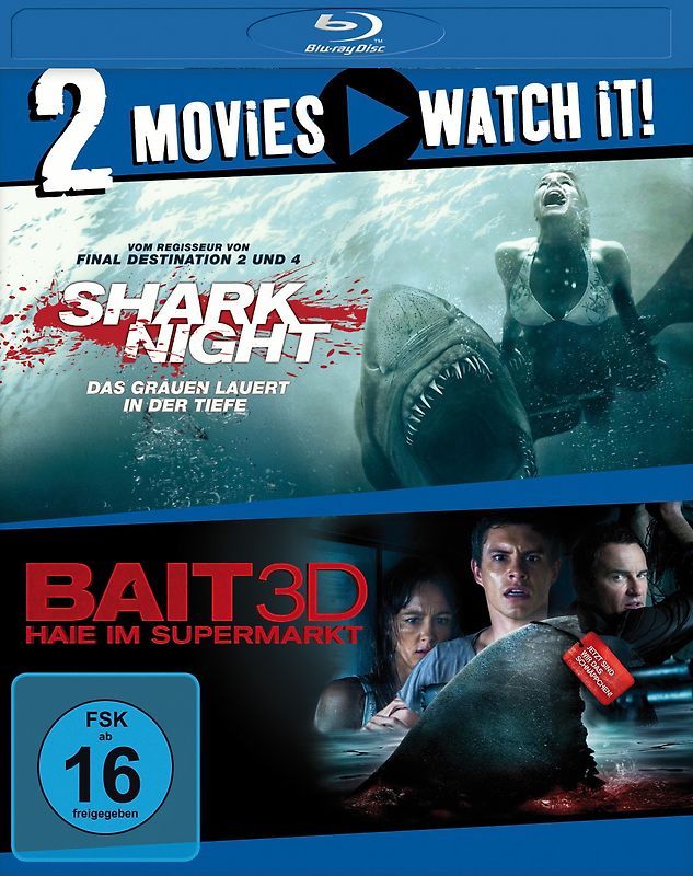 Shark Night / Bait 3D [2 Discs] 3D Blu-ray Disc