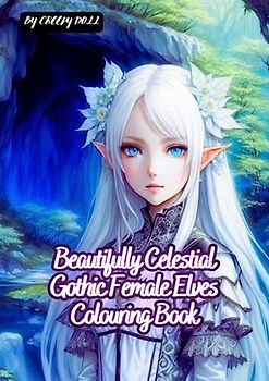 Beautifully Celestial Gothic Female Elves Colouring Book
