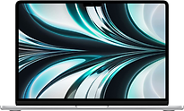 Apple MacBook Air 13.6 (Liquid True Tone Retina Display) M2 (8-Core GPU) 8 GB RAM 256 GB SSD [Mid 2022, Engelse toetsenbordindeling, QWERTY] zilver - refurbished
