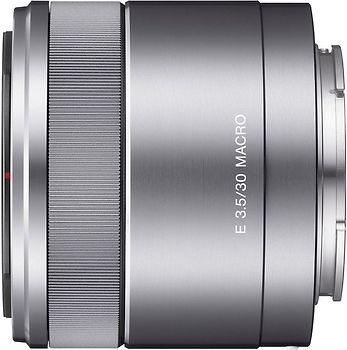 Sony E 30 mm F3.5 Macro 49 mm Filtergewinde (Sony E-mount Anschluss) silber