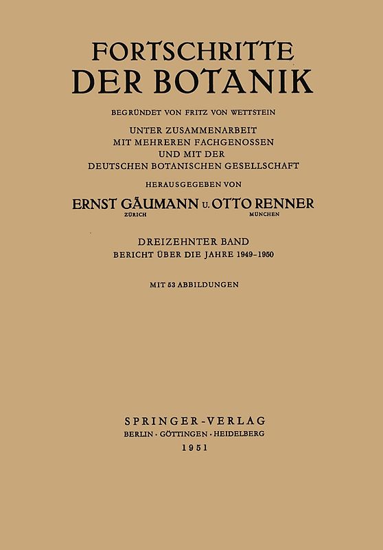 Bericht über die Jahre 1949–1950