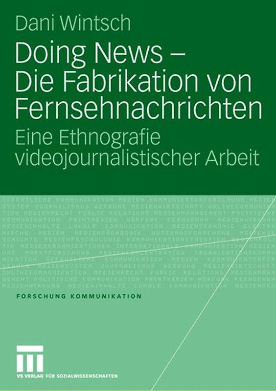 Doing News - Die Fabrikation von Fernsehnachrichten