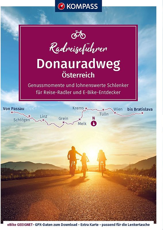 KOMPASS Radreiseführer Donauradweg Österreich