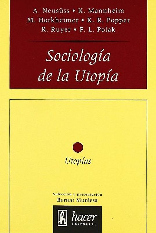 Sociología de la utopía