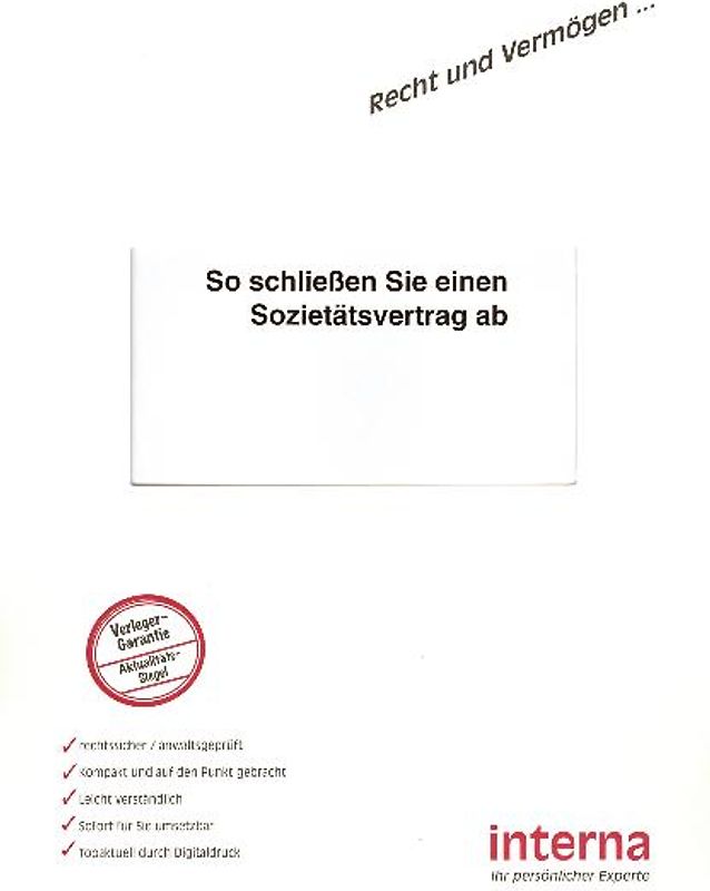 Wie Sie einen Sozietätsvertrag abschliessen