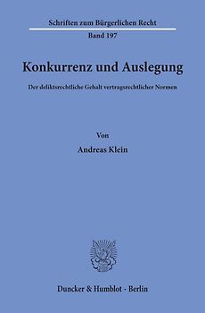 Konkurrenz und Auslegung.
