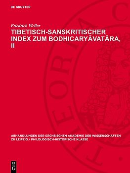 Tibetisch-sanskritischer Index zum Bodhicaryāvatāra, II