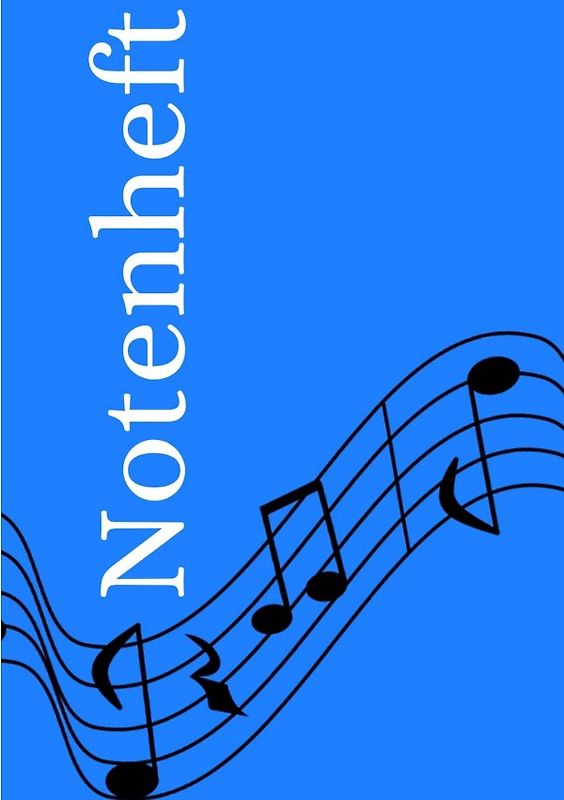 Notenheft: DIN A5 Notenlinienheft | 300 Seiten mit 12 Notenzeilen / Systeme pro Blatt | Papier 90g/m² | Musikheft mit Notenlinien