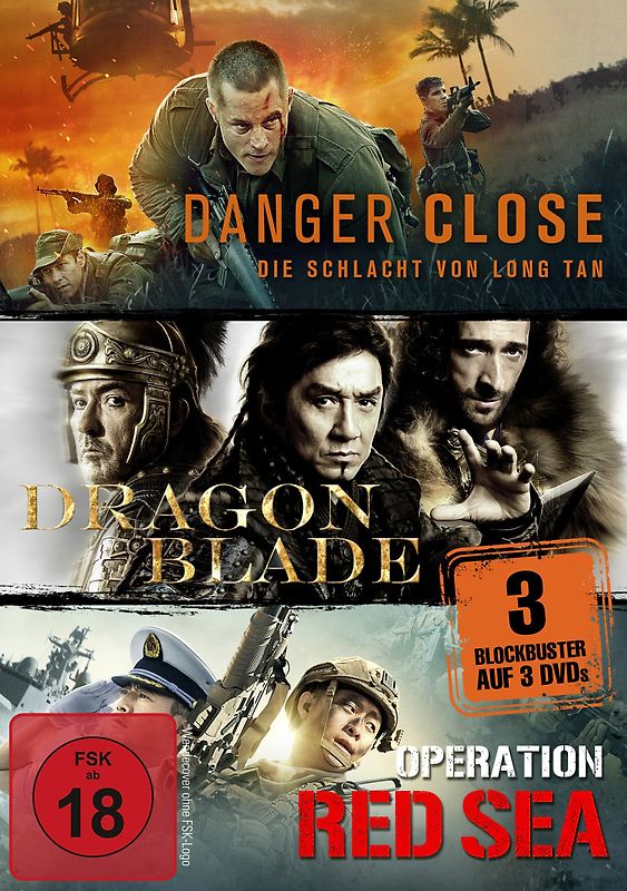 Danger Close / Dragon Blade / Operation Red Sea [3 DVDs] DVD