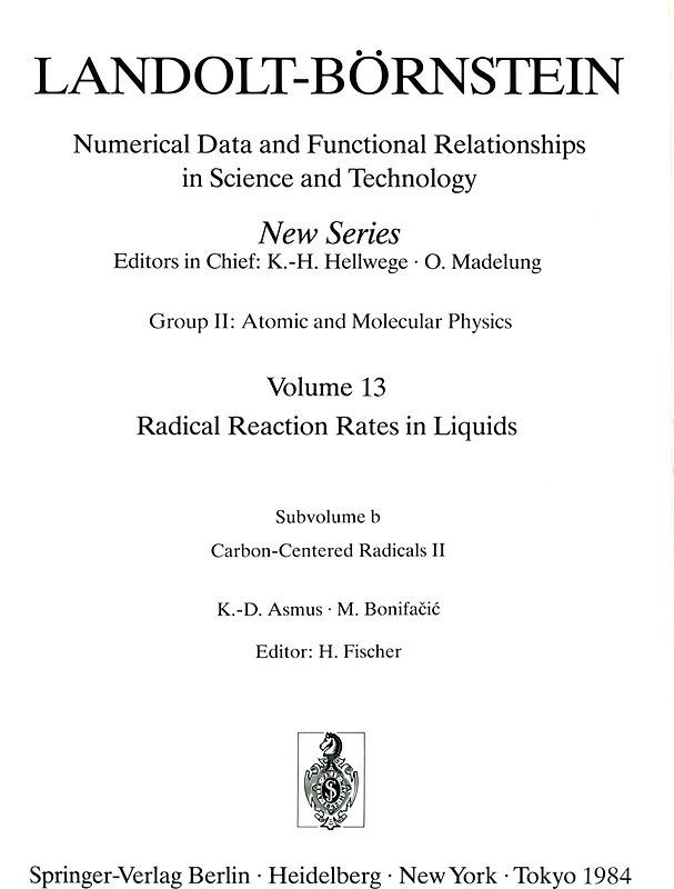 Carbon-Centered Radicals II / Kohlenstoffradikale II