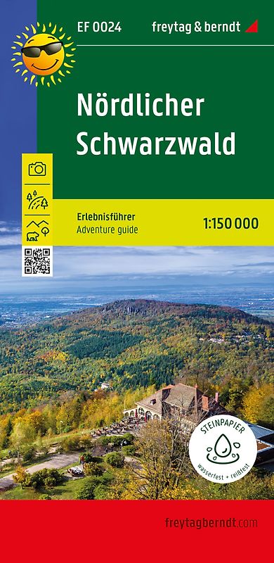 freytag & berndt Freizeitkarte Nördlicher Schwarzwald, Erlebnisführer 1:150.000