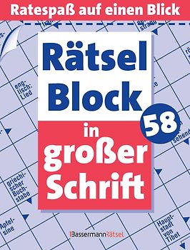 Rätselblock in großer Schrift 58 - 5er VE