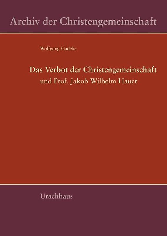 Das Verbot der Christengemeinschaft