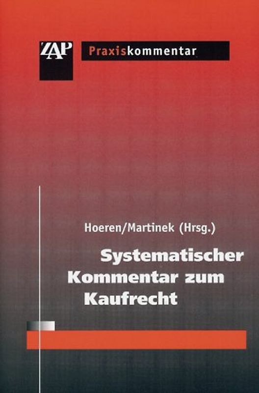 Systematischer Kommentar zum Kaufrecht