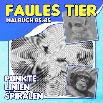 Faules Tier Punkte Linien Spiralen Malbuch: Porträts von Tieren Spiralbuch, das Sie entspannen lässt | Für Erwachsene, Frauen und Männer | Geburtstagsgeschenke | White Elephants Geschenke