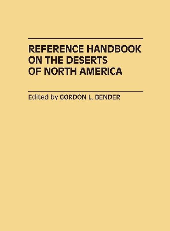 Reference Handbook on the Deserts of North America