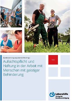 Aufsichtspflicht und Haftung in der Arbeit mit Menschen mit geistiger Behinderung