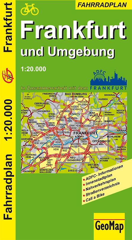 Frankfurt und Umgebung - Radwegeplan