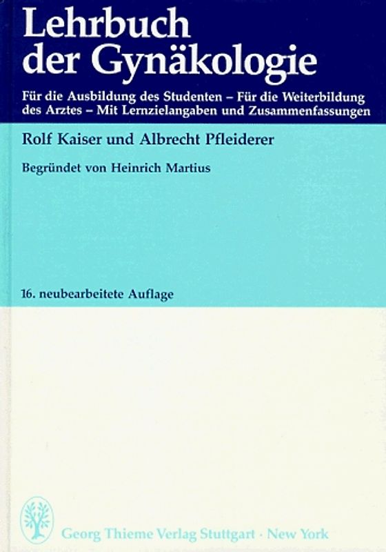 Lehrbuch der Gynäkologie