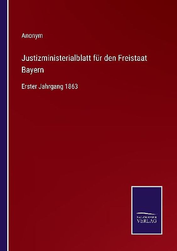 Justizministerialblatt für den Freistaat Bayern